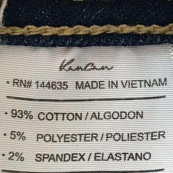 Kancan Clemence Mom Jeans Women 25 Blue High Rise Distressed Medium Wash 17554 - Picture 11 of 12